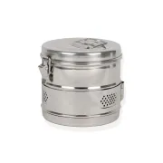 Tambur de sterilizare din inox AISI304, diametru 150 mm, înălțime 150 mm (1 buc)