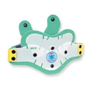 Guler cervical de prim ajutor din două piese pentru gât lat 48–52 cm, galben