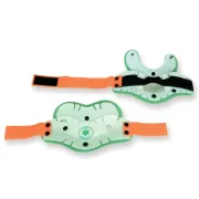 Guler cervical de prim ajutor din două piese pentru adulți gât mediu 54–58 cm, portocaliu (1 buc)
