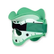 Guler cervical de prim ajutor din două piese pentru adulți gât înalt 56–60 cm, verde (1 buc)