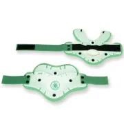 Guler cervical de prim ajutor din două piese pentru adulți gât înalt 56–60 cm, verde (1 buc)