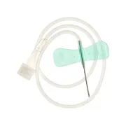 Set de perfuzie cu aripioare Terumo Surflo 21G – 0,8 × 19 mm, verde, steril (cutie 50 buc)