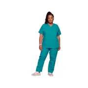 Bluză medicală damă Cherokee Originals cu decolteu în V, mărimea M, albastru turcoaz