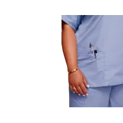 Bluză medicală damă Cherokee Originals cu decolteu în V, mărimea M, albastru deschis (1 buc)