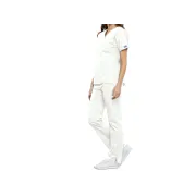 Bluză medicală Cherokee Originals cu decolteu în V pentru femei, mărimea S, culoare albă