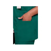 Bluză medicală unisex Cherokee Originals cu decolteu în V, mărimea XXS, culoare hunter green