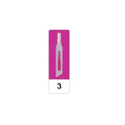 Lame gouge chirurgicale din oțel carbon N 3, sterile (cutie 50 buc)