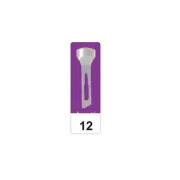 Lame gouge chirurgicale din oțel carbon nr. 12, sterile (cutie 50 buc)