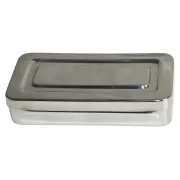 Cutie din oțel inoxidabil autoclavabilă 134°C, 20 × 10 × 4 cm