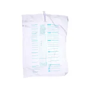 Pungă de urină standard 2000 ml cu tub 130 cm, fără latex și DEHP (cutie 30 buc)