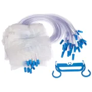 Pungă de urină 2000 ml cu valvă antireflux și evacuare, tub 130 cm, fără latex și DEHP (cutie 30 buc)