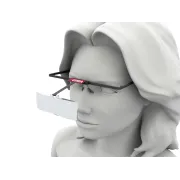 Ochelari cu lupe Smart 2,5X pliabili, cu lentile basculante