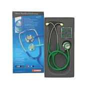 Stetoscop dual Classic cu capsula din oțel inoxidabil, verde închis (1 buc)