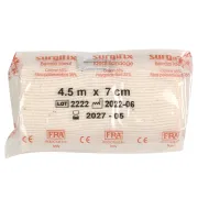 Bandaje elastice neadezive 7 cm × 4,5 m, bumbac și poliamidă (cutie 20 buc)