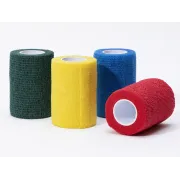 Bandaj elastic coeziv din material netesut 4,5 m × 7,5 cm, mix 5 culori (cutie 10 buc)