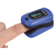Pulsoximetru de deget OXY-4 albastru cu afișaj orientabil în 4 direcții