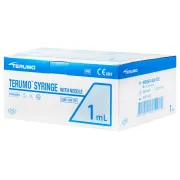Seringi Terumo cu ac tuberculină 1 ml, 26G × 1/2" (0,45 × 13 mm), sterile (cutie 100 buc)
