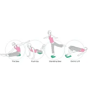 Pernă în formă de pană pentru echilibru și reabilitare