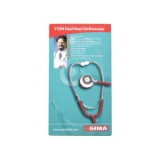 Stetoscop dual Yton cu capsula din aluminiu, albastru deschis (1 buc)