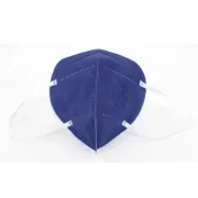 Mască de protecție respiratorie FFP2 fără supapă, albastră, cu elastic pentru urechi (cutie 20 buc)
