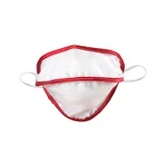 Mască chirurgicală reutilizabilă Mycroclean Junior/Adult Small BFE 99,8% alb-roșu (1 buc)
