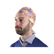 Căciulă chirurgicală din bumbac cu model pești, mărimea M (1 buc)