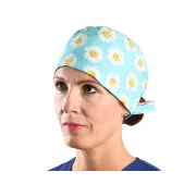 Bonete chirurgicale din bumbac cu model Margarete, mărimea M (1 buc)