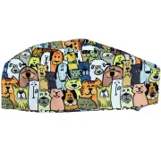Bonetă chirurgicală din bumbac Funny Cap cu model câini, mărimea M (1 buc)
