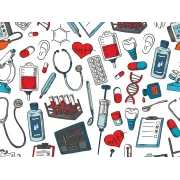 Bonete chirurgicale din bumbac Funny Cap - Medical - mărimea M (1 buc)