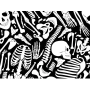 Bonetă chirurgicală din bumbac Funny Cap - model Skeleton - mărimea M (1 buc)