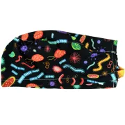 Bonetă chirurgicală din bumbac Funny Cap - model Biology - mărimea M (1 buc)