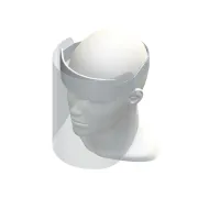 Ecran facial de protecție fix din policarbonat, vizor transparent, clasa II