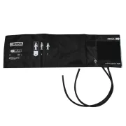 Manșetă pentru tensiune arterială cu 2 tuburi, adult large obez, 62 × 17,5 cm, negru (1 buc)
