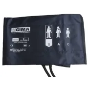 Manșetă pentru tensiune arterială cu 2 tuburi, adult large obez, albastru, 62 × 17,5 cm (1 buc)