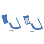 Sigiliu de securitate din plastic albastru, ac 2,7 cm, pentru containere de sterilizare (cutie 100 buc)