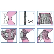 Plasă tubulară elastică Surgifix E pentru picior, genunchi, gambă, fără latex (1 buc)