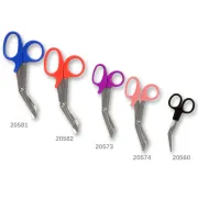 Foarfece pentru bandaje din oțel inoxidabil 12 cm, mâner negru (cutie 10 buc)