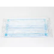 Mască chirurgicală de protecție GISAFE tip IIR, filtrare 98%, 3 straturi, cu bride elastice, albastru deschis (cutie 50 buc)