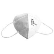Mască de protecție respiratorie FFP2 fără supapă, albă, cu elastic pentru urechi (cutie 20 buc)