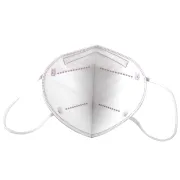 Mască de protecție respiratorie FFP2 fără supapă, albă, cu elastic pentru urechi (cutie 20 buc)