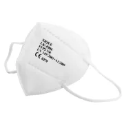 Mască de protecție respiratorie FFP2 fără supapă, albă, cu elastic pentru urechi (cutie 20 buc)