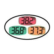 Termometru digital GIMA BL3 cu ecran extralarg 29,3 × 15,3 mm și retroiluminare tricoloră (1 buc)