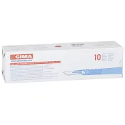Bisturiu de unică folosință steril GIMA nr. 20 - model standard (cutie 10 buc)