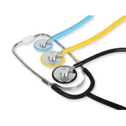 Stetoscop pediatric cu două capete TRAD, fără latex, negru (1 buc)