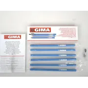 Creioane dermatografice GIMA albastre pentru marcare piele (cutie 6 buc)