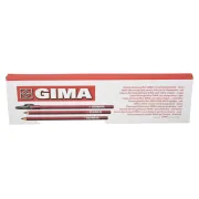 Creioane dermatografice GIMA roșii pentru marcare piele (cutie 6 buc)