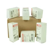 Comprese din tifon nețesut 5 × 5 cm, 4 straturi, nesterile (cutie 1000 buc)