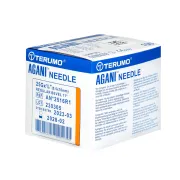 Ace hipodermice sterile Terumo Agani 25G × 5/8″ – 0,5 × 16 mm, portocalii (cutie 100 buc)