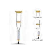 Cârjă axilară reglabilă din aluminiu, max. 150 kg