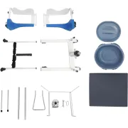 Scaun hidraulic multifuncțional pentru transfer pacienți – ridicare, transport și utilizare WC, sarcina 150 kg